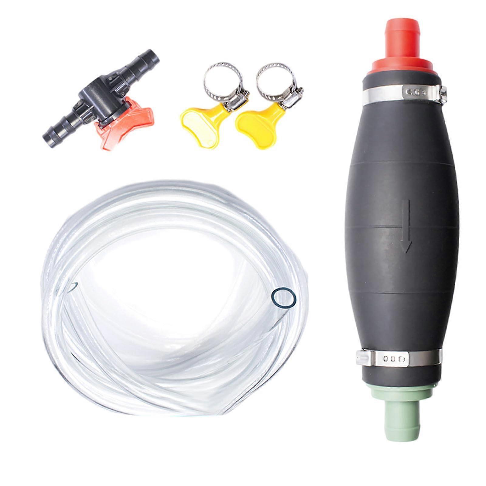 Oil Transfer Pumps Portable Flow Manual Siphon Hand Pump With Thickened Hose For Oil Petrol Water Fish Tanks