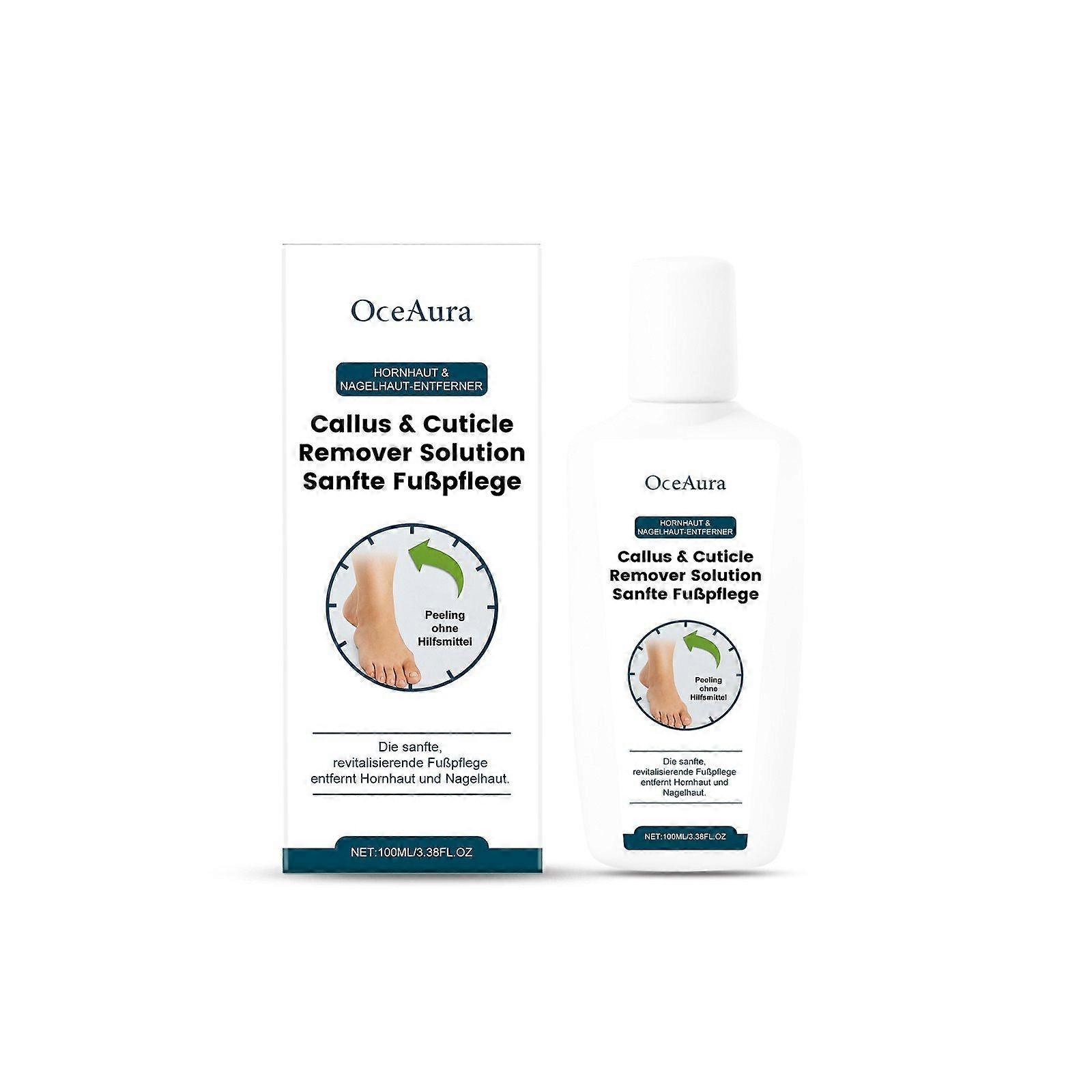 Callus Remover for Feet - Callus & Cuticle Remover Solution - Moisturizing, Exfoliating - Softens and Removes Dead Skin and Calluses