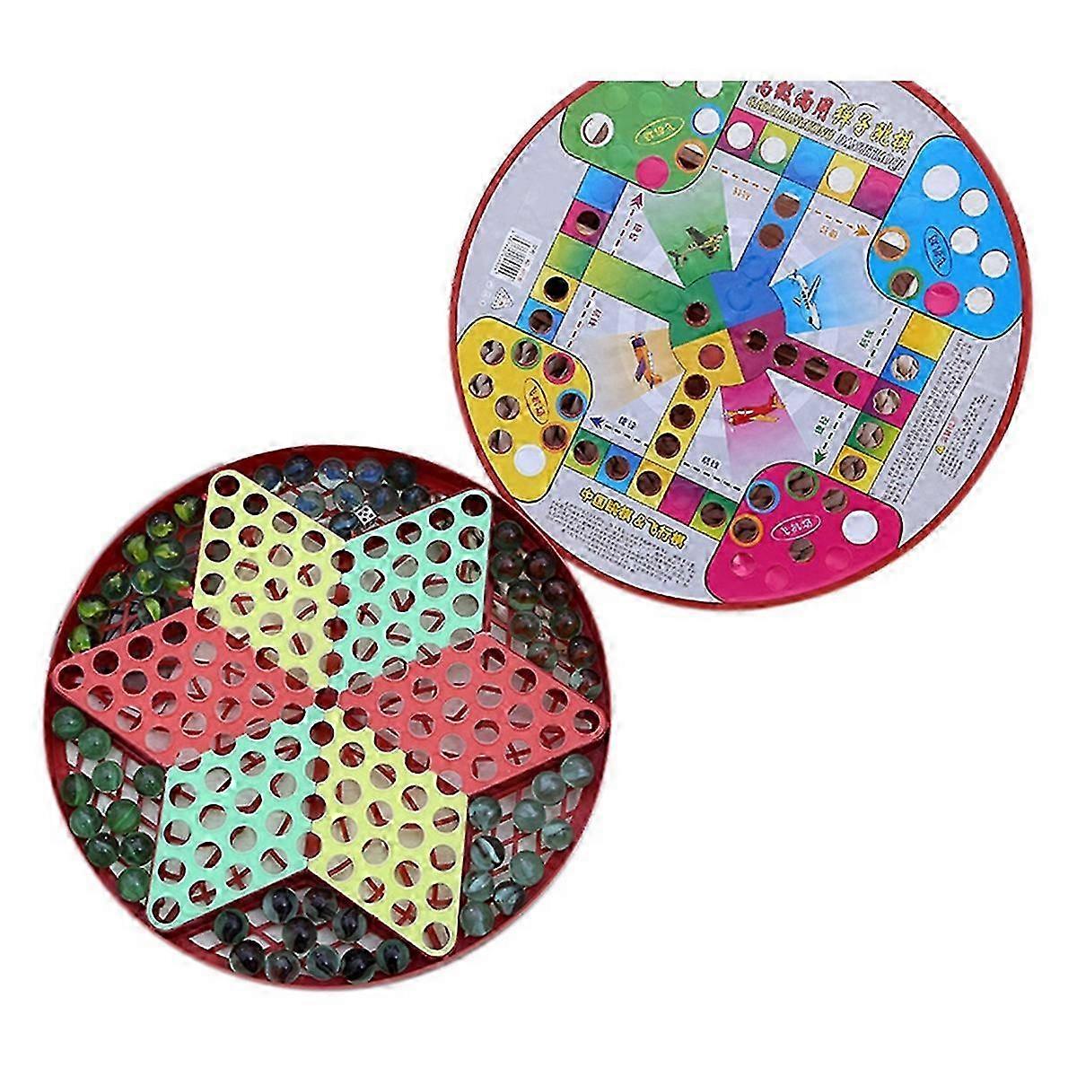 Chessboard Multifunctional Game of Puzzle Board Game Circular 27cm