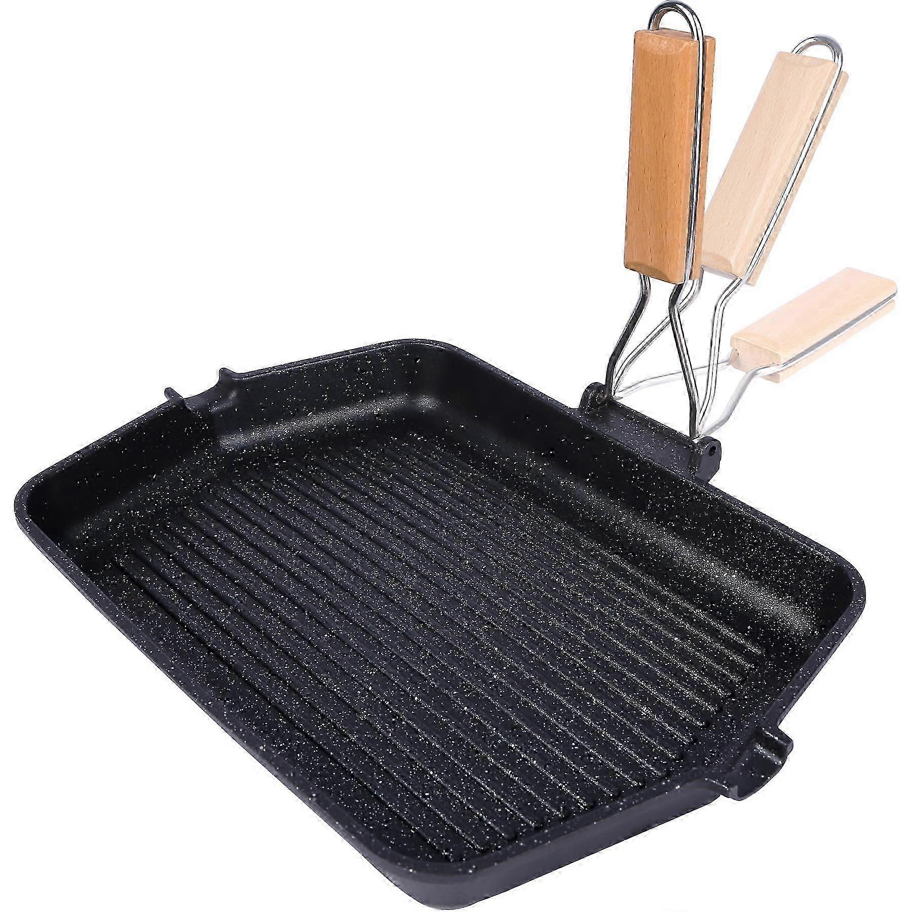 Grelha antiaderente para churrasqueira interna 14,5 x 9,9 polegadas