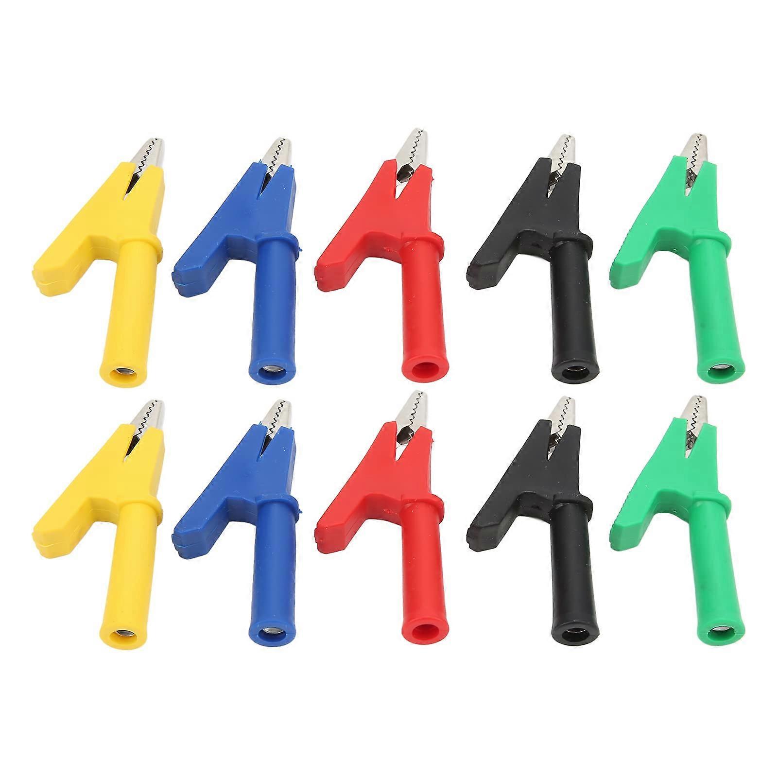 Crocodile Insulated Test Clamp 10MM Opening for Automotive Electrical Projects and Vehicle Diagnostics