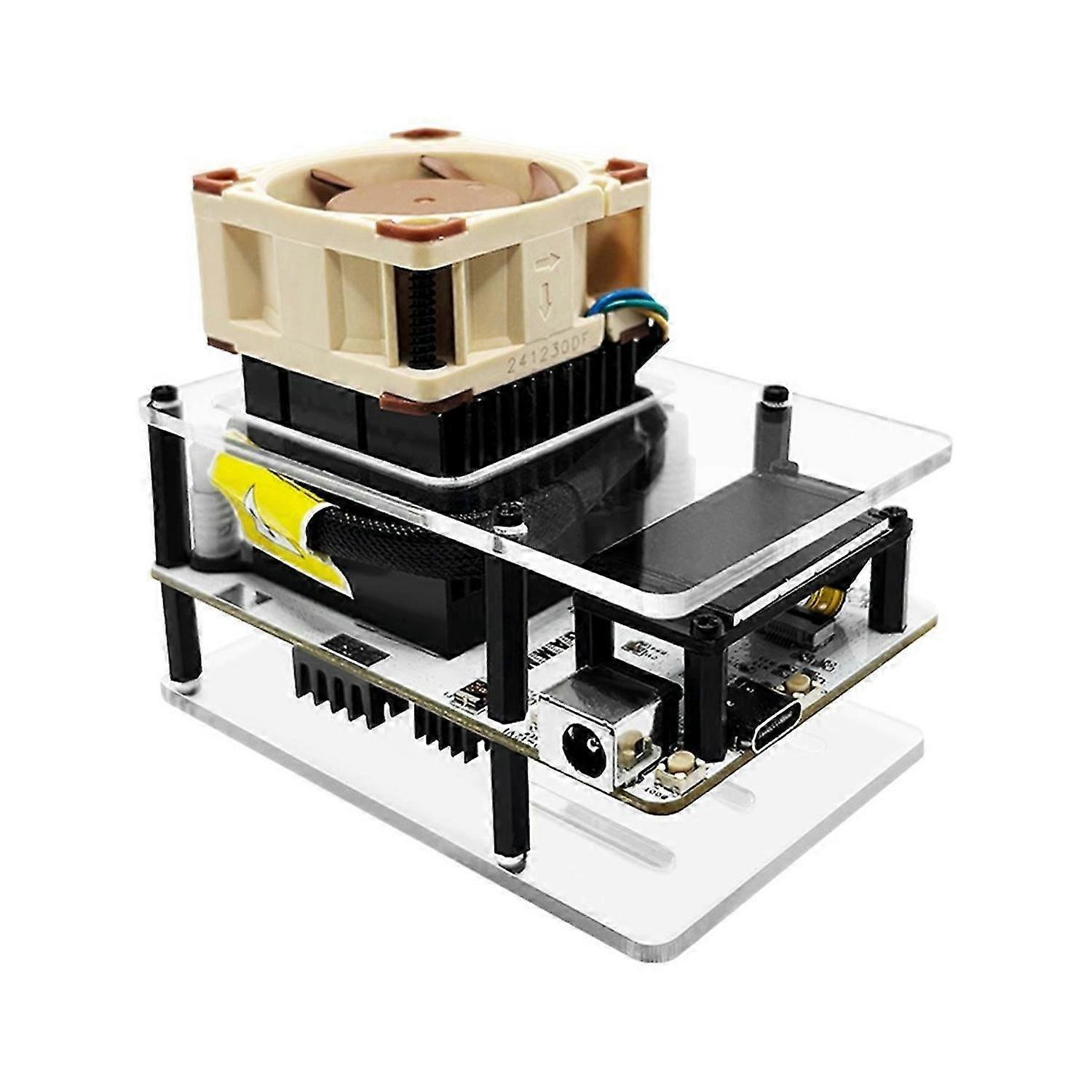 Upgrade Silent 1.14 Inch Display Bitaxe Gamma601 Solo Miner 1.2TH/S BM1370 Asic Chip 2.4G WiF BTC Lotterys Miner EU Plug