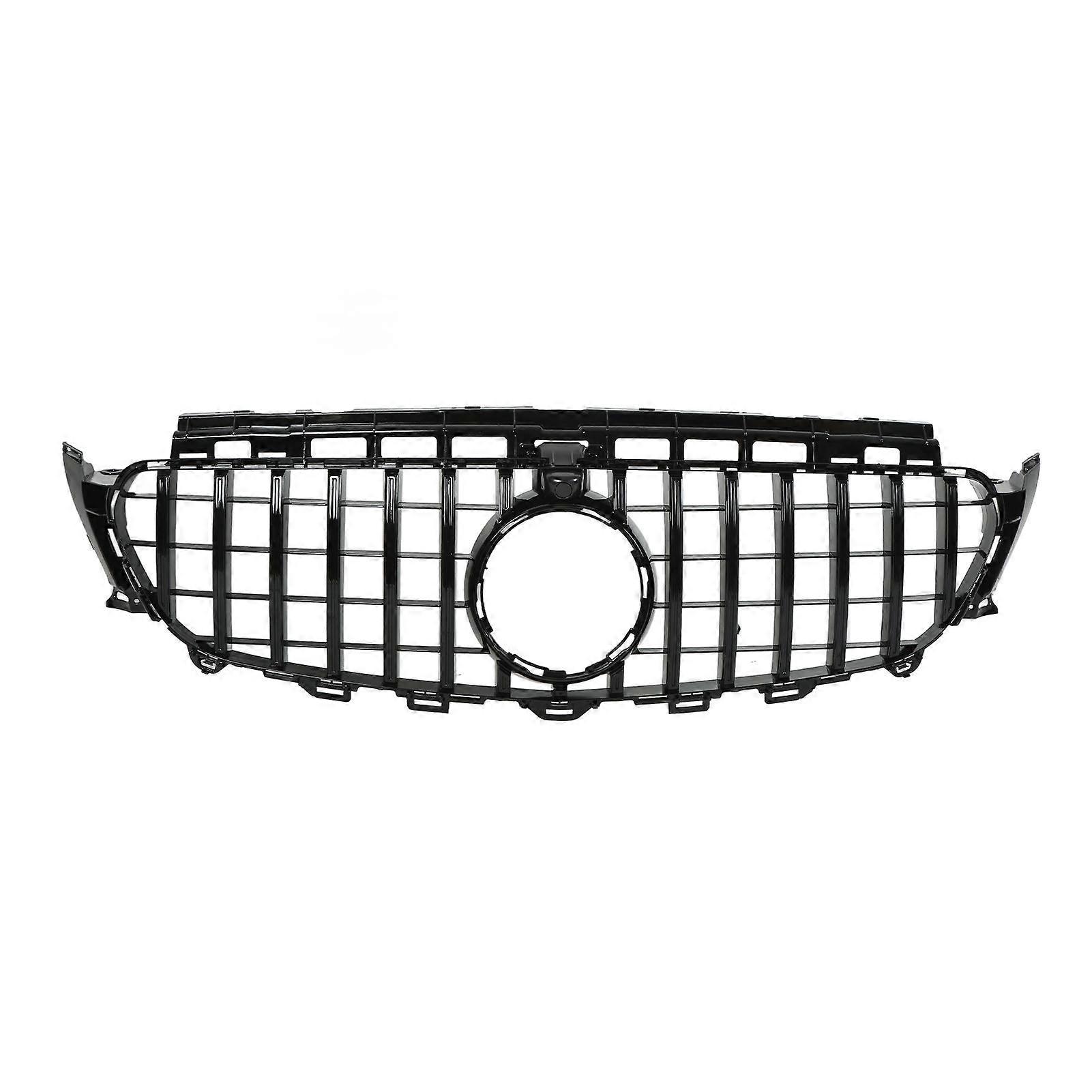 パナメリカーナ GTスタイルグリル カメラ穴付き メルセデスベンツ Eクラス W213 C238 S213 プレフェイスリフト 20172020 交換用 (マットブラック グロッシーブラック)