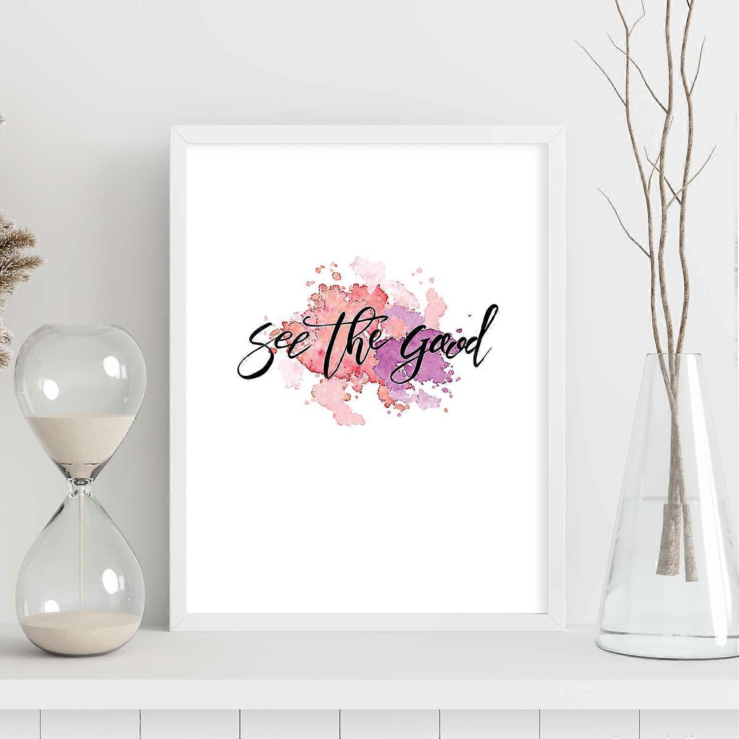 Imprimé coloré Regardez le bien