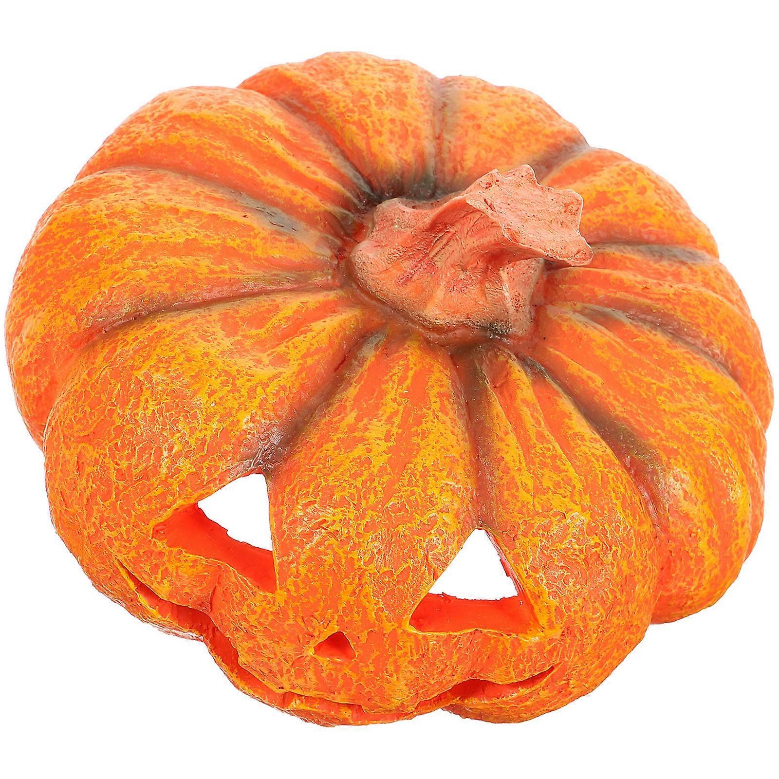 Resin Reptile Hideout Pumpkin Cave for Habitat Decor 3Pcs Pack