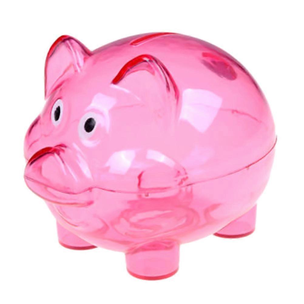 Jolie tirelire en plastique en forme de cochon, pièce de monnaie, argent liquide, boîte d'épargne à collectionner, jouet pour enfants, cadeau
