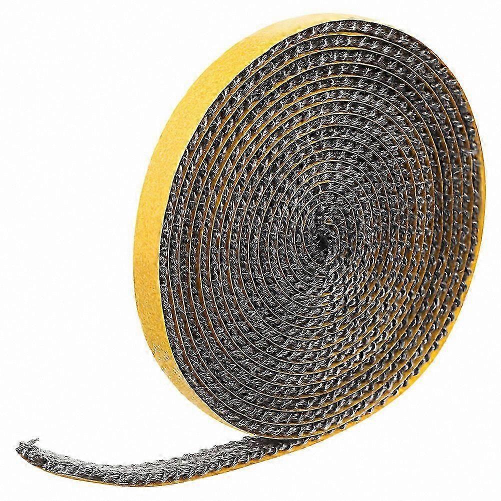 High-Temperature Resistant Flat Rope Seal with Adhesive Backing for Stove Doors, Fireplaces, Boilers, and Oven Insulation Tape Gasket