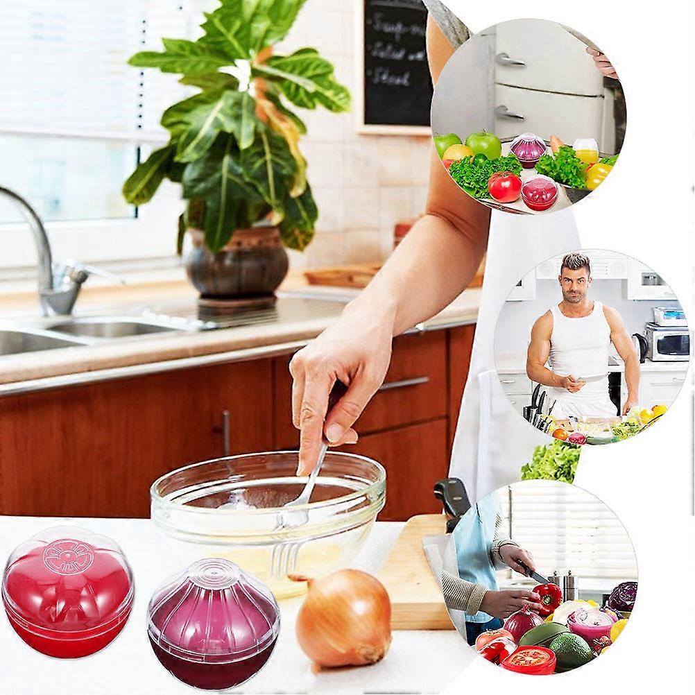 Transparent Tomato Container Plastic Tomato Crisper for Storage 4Pcs