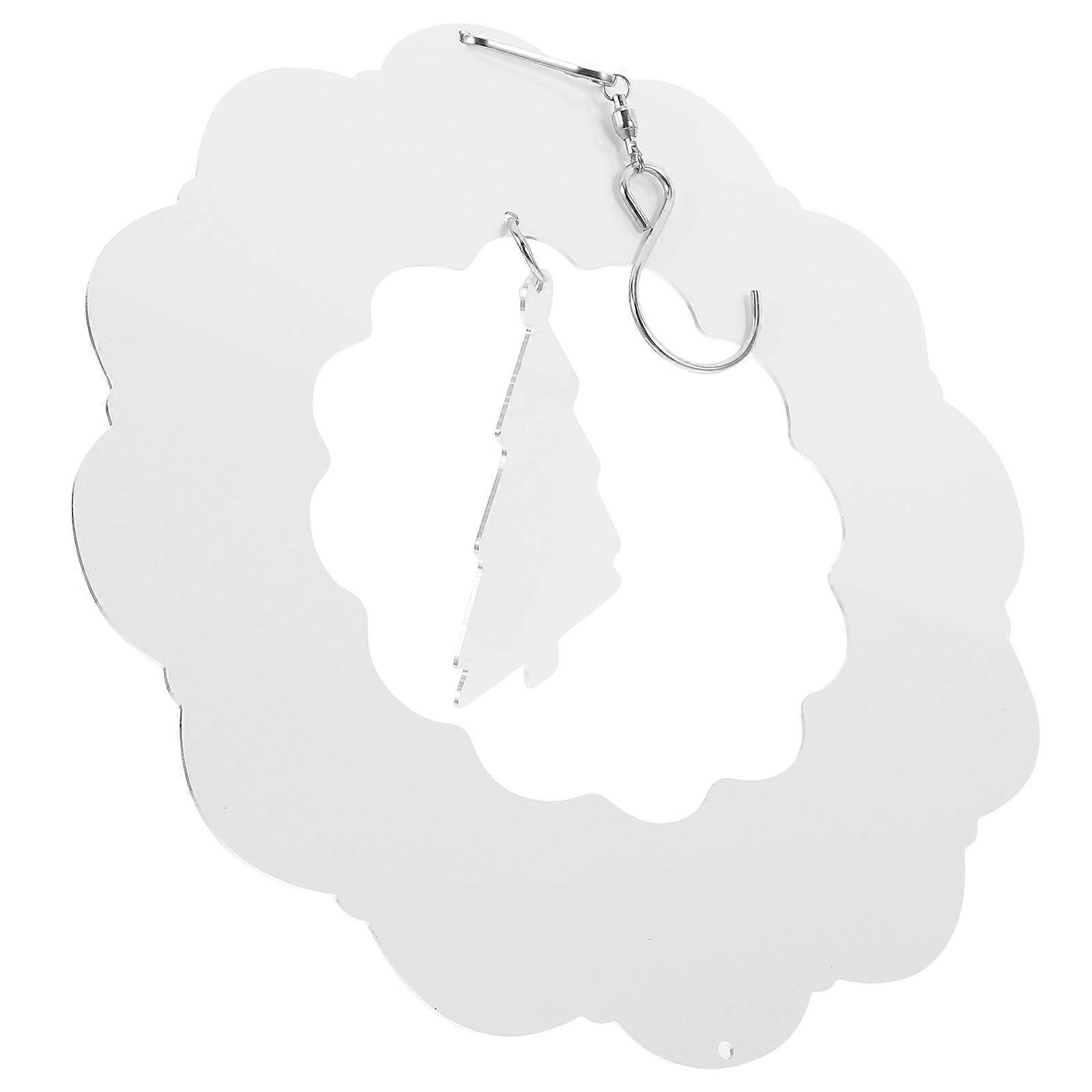 White Sublimation Wind Spinner Blank for Hanging 2Pcs Outdoor Decoration