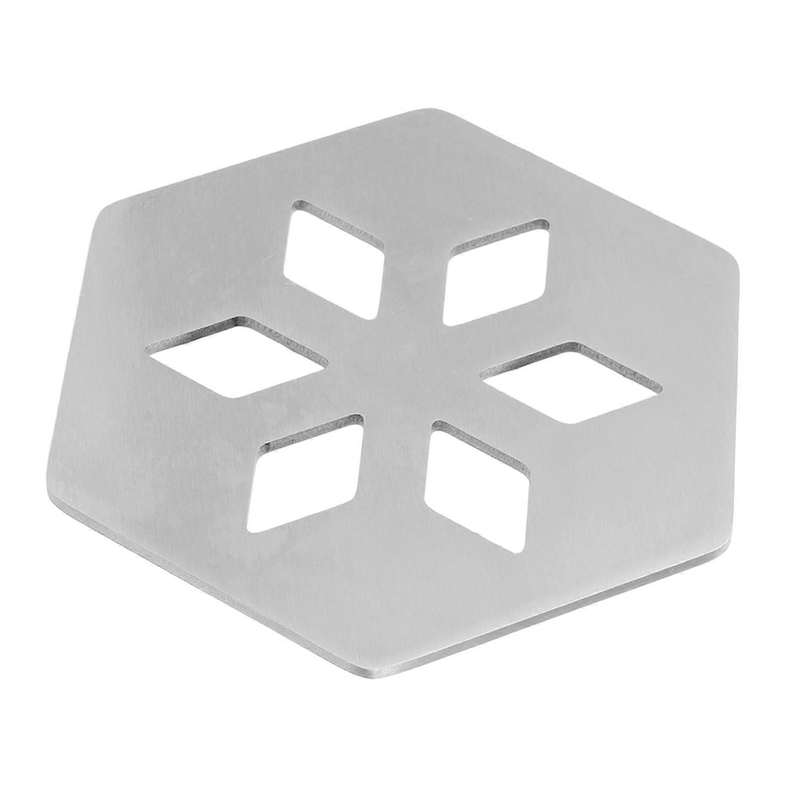 Minimalist Design Stainless Steel Coaster For Drinks And Table Decor In Silver 9.10X8.00X0.20CM Perfect For Home Owners And Bar Owners 1Pack