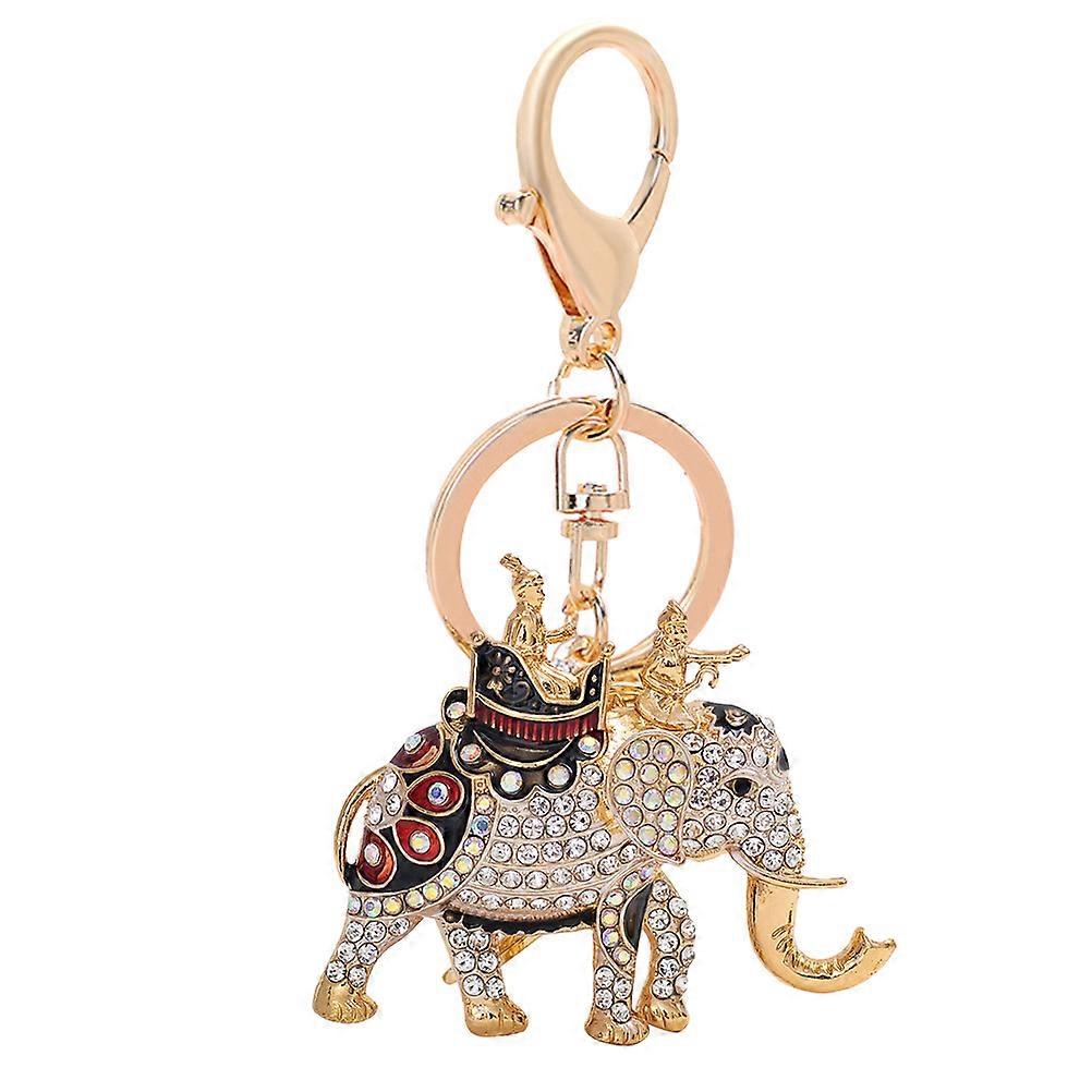 Holder Elephant Shape Keychain Accessories for Daily Use 1Set