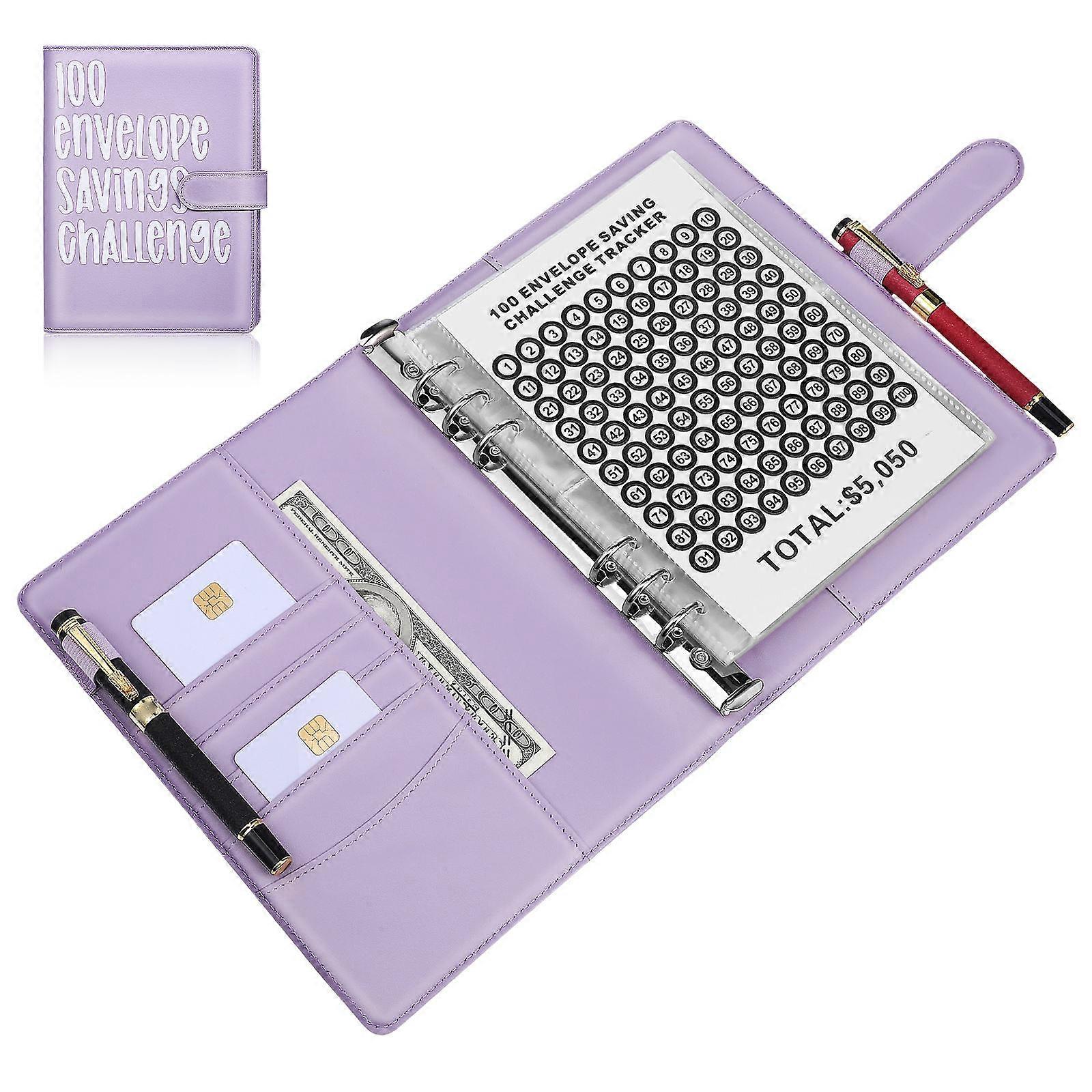 Envelope Savings Challenge Book Binder with 5Pcs for Saving