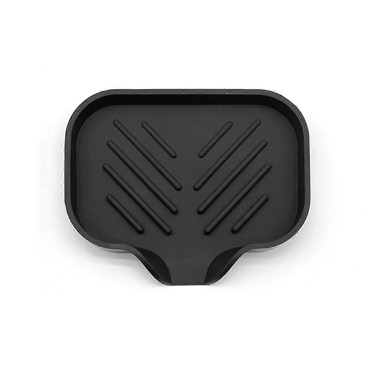 Self Draining Soap Bar Holder Silicone S black