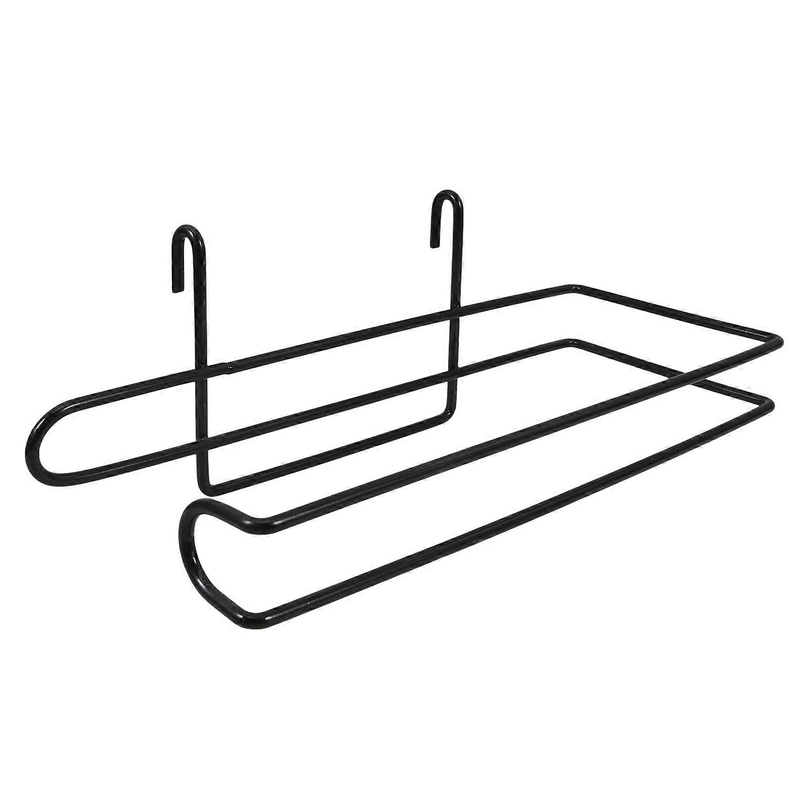 Hanging Paper Towel Holder 2Pcs Rectangular Iron Frame For Dormitory Camping Kitchen Easy Installation Use