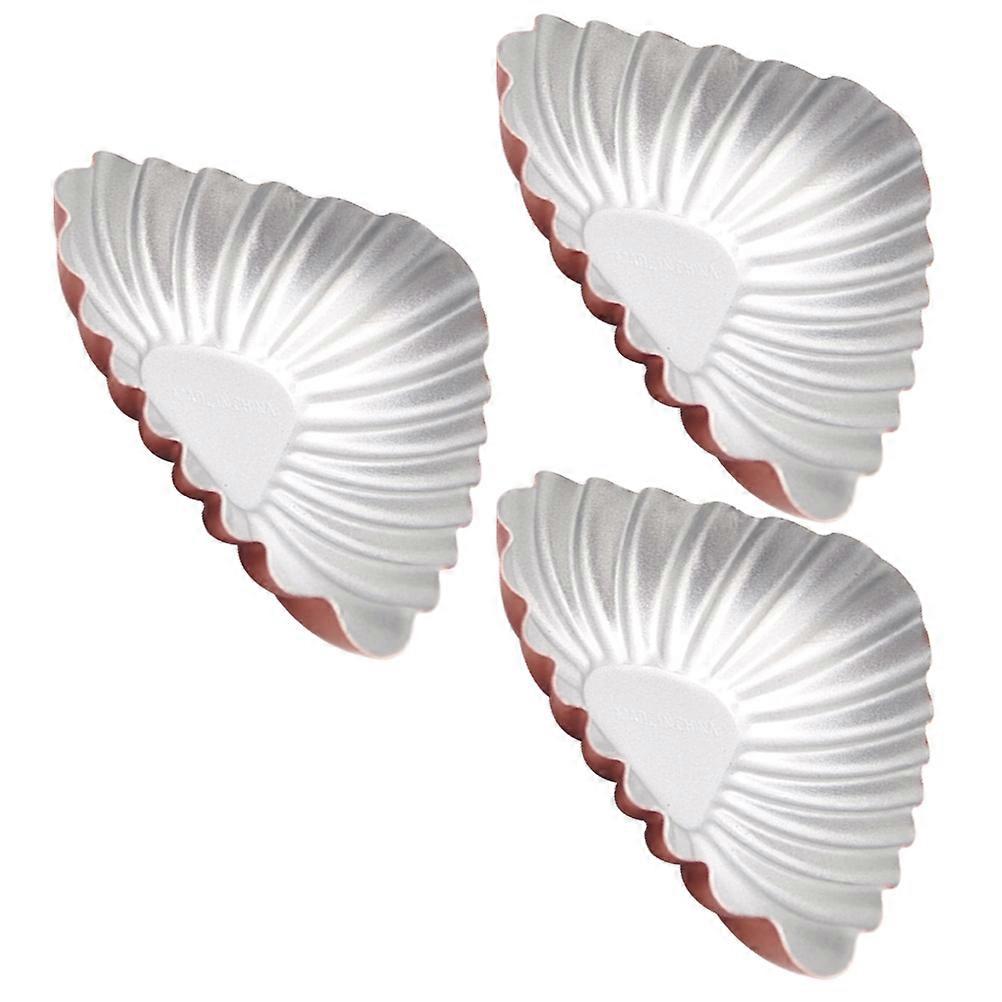 Nonstick Cake Mold Ideal For Family Use Shell-shaped 7.5x7.5cm Practical For Bakers 15Pcs