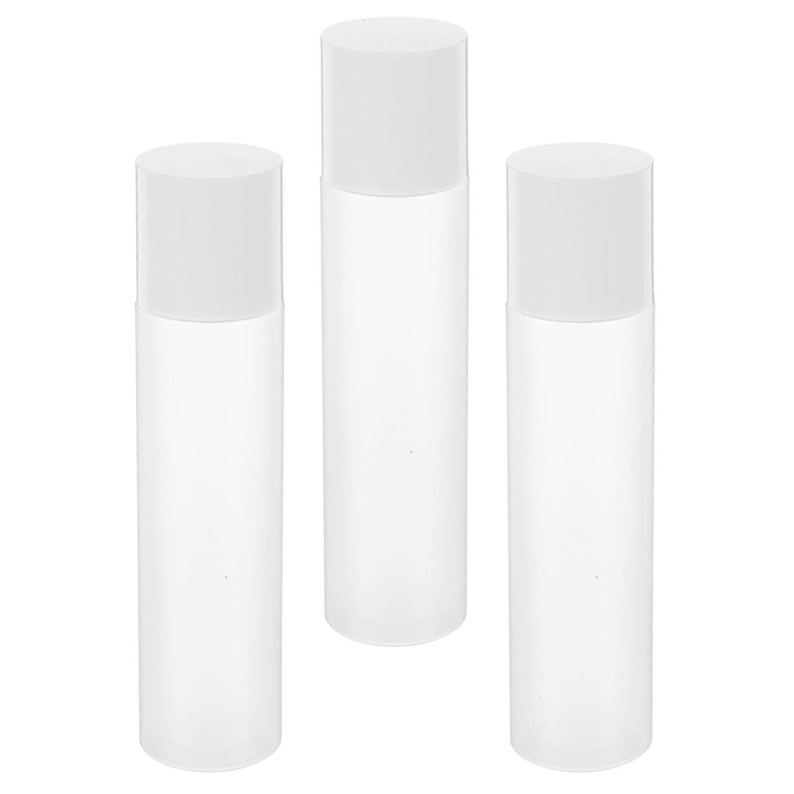 Skincare Travel Containers 3Pcs Refillable Lotion Bottle Transparent Pet Storage Solution On-the-go Use