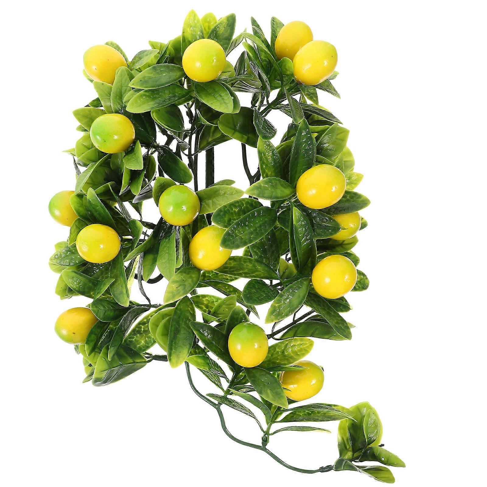 Artificial Hanging Fruit Vine Green Plastic Faux Vine for Decor with Realistic Charm