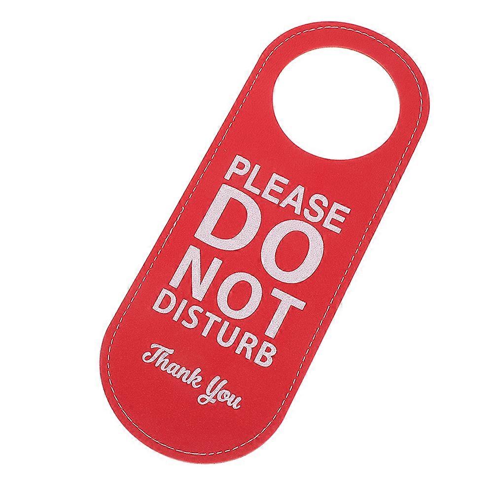 3Pcs PU Do Not Disturb Door Hanger Sign Elegant Design For Office Meeting Rooms Hotel Use Reminder