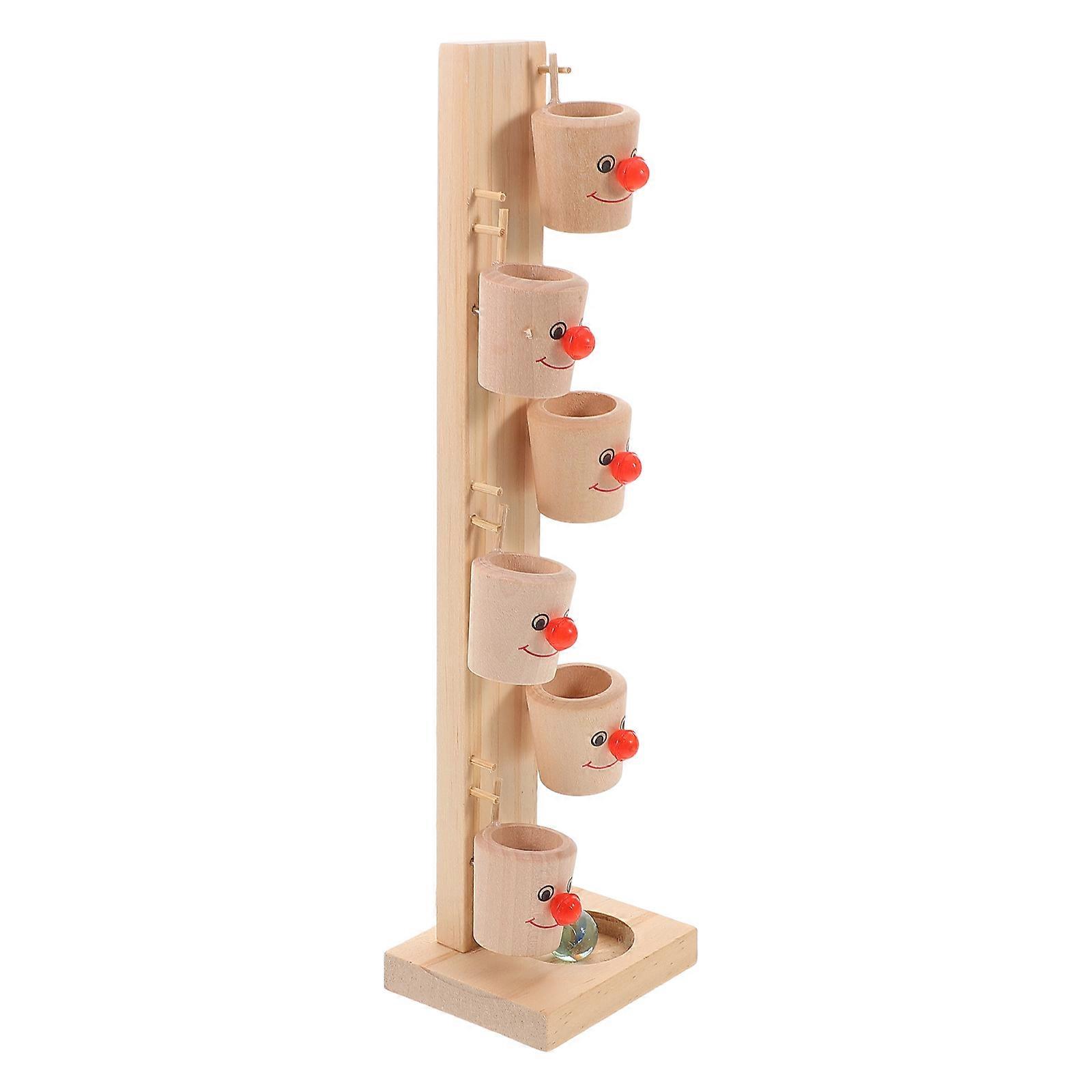 Multi-layered Tower Rolling Ball Function Plaything For Children Cognitive Ability Improvement 28.00X7.50X6.50CM 1 Set