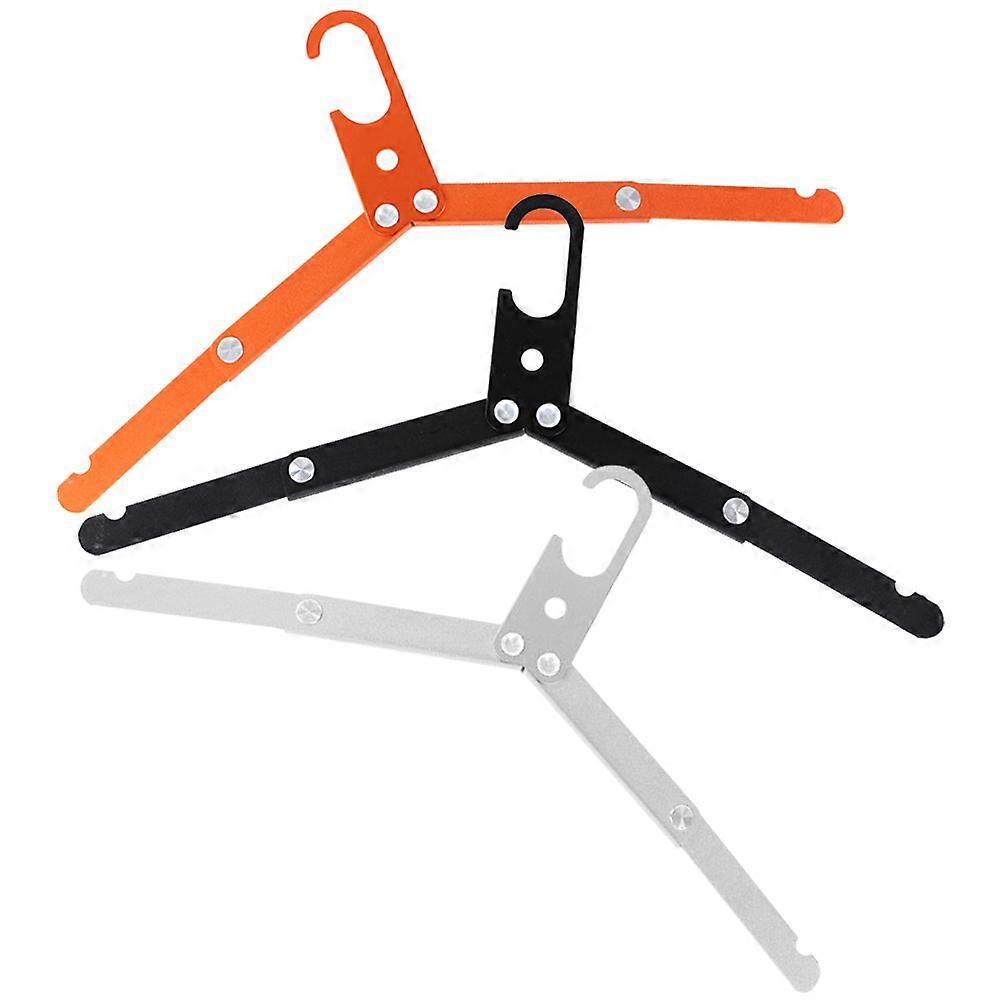 Portable Metal Folding Hangers 6Pcs Travel Coat Hangers For Home Use Space Saving Assorted Color
