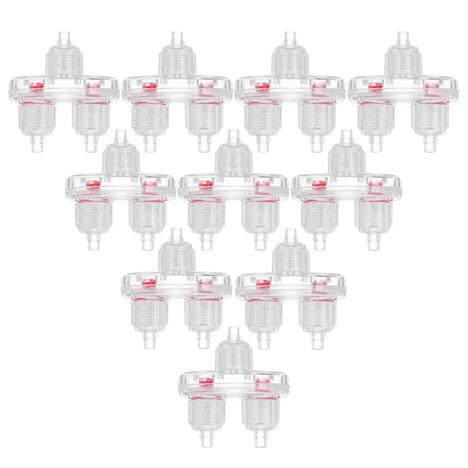 10Pcs Aquarium Check Valve Prevent Backflow for Fish Tank with Transparent Plastic Material