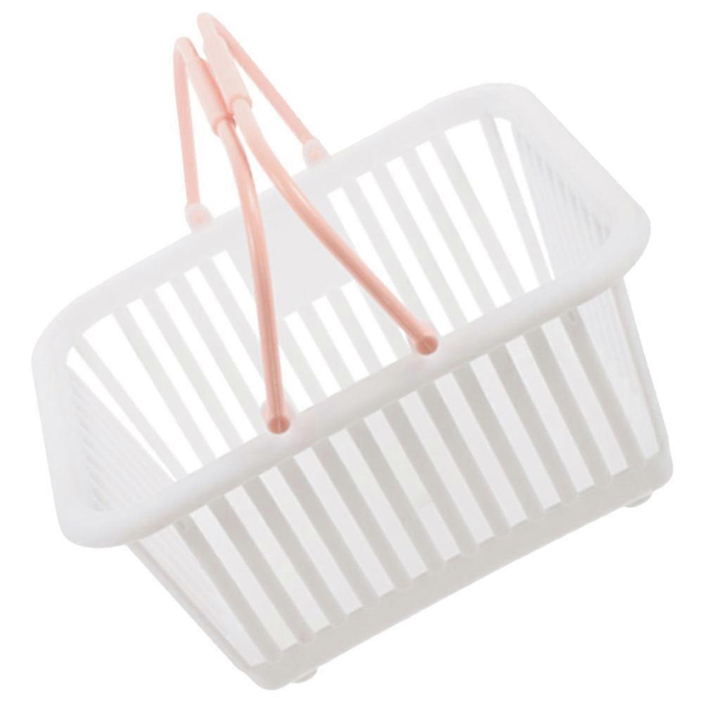 Desktop Baskets Plastic Storage Basket with Handles for Kitchen Use 3Pcs