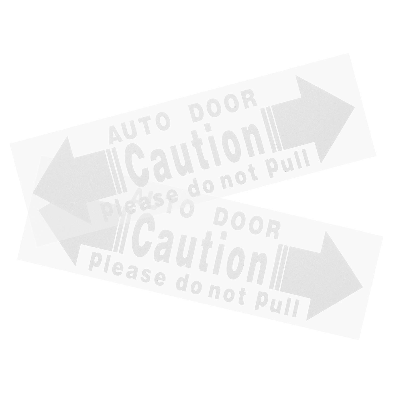 Automatic Car Door Warning Stickers PVC for Protection 4Pcs