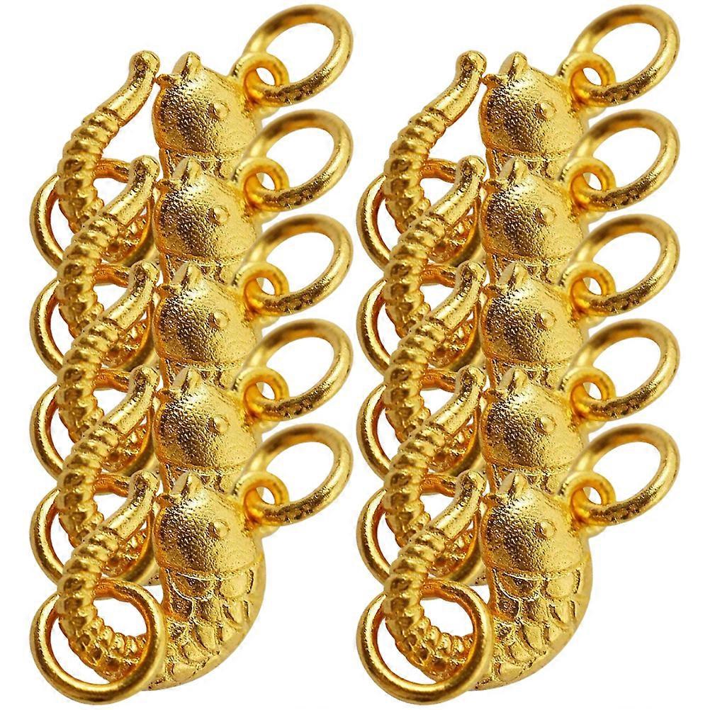 Fish Shape Clasp Buckles For Jewelry Connection And DIY Bracelet Projects 30 Pcs