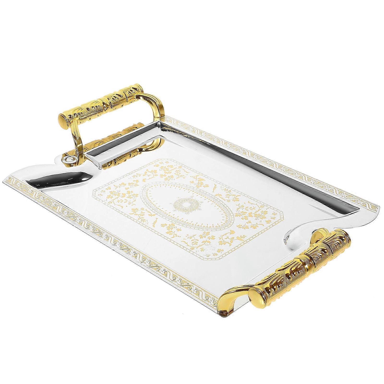 Rectangular Metal Fruit Tray For Catering And Coffee Shop In Modern Style 4Pcs