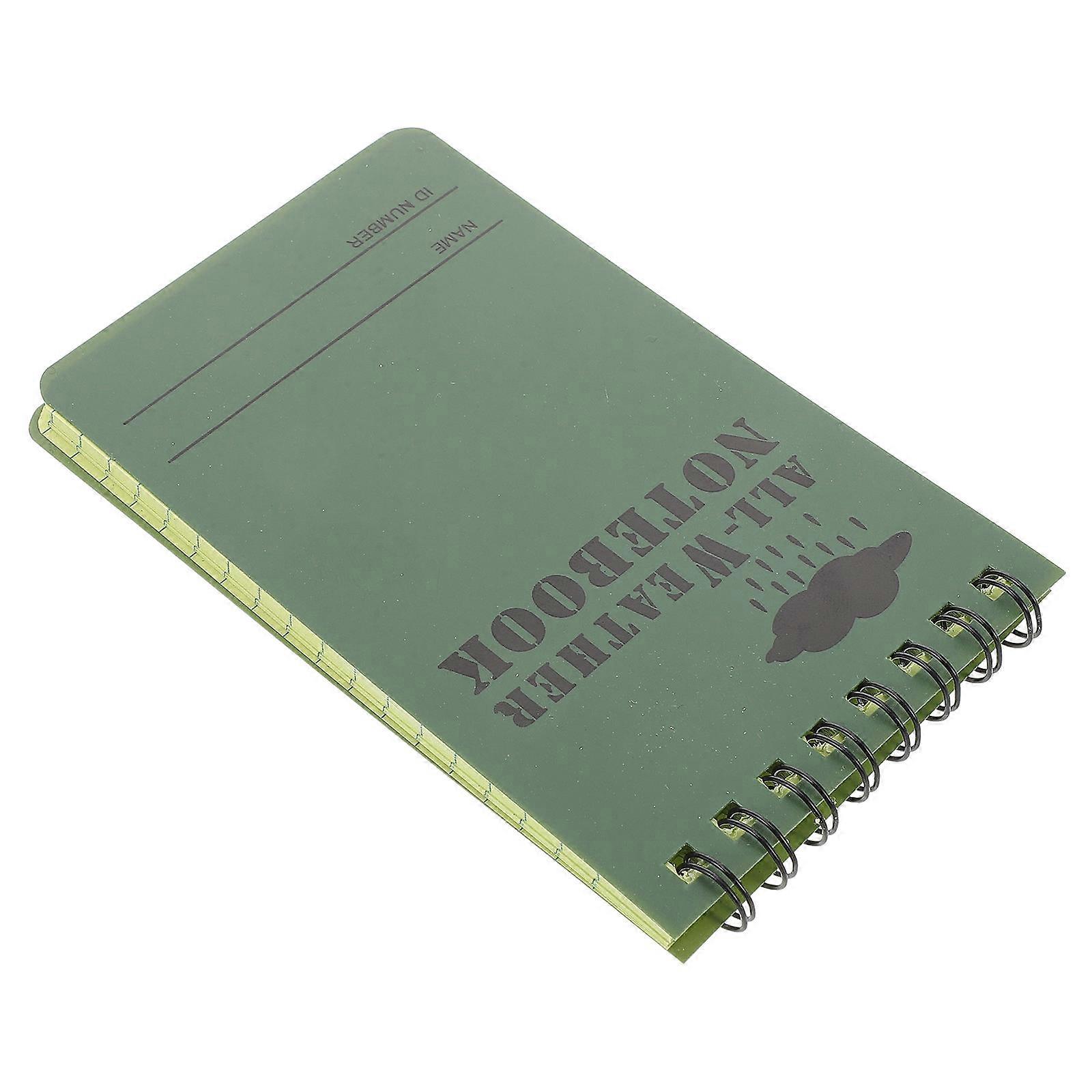 Spiral Lined Convenient Notebook for Note Taking 2Pcs Green Notebooks