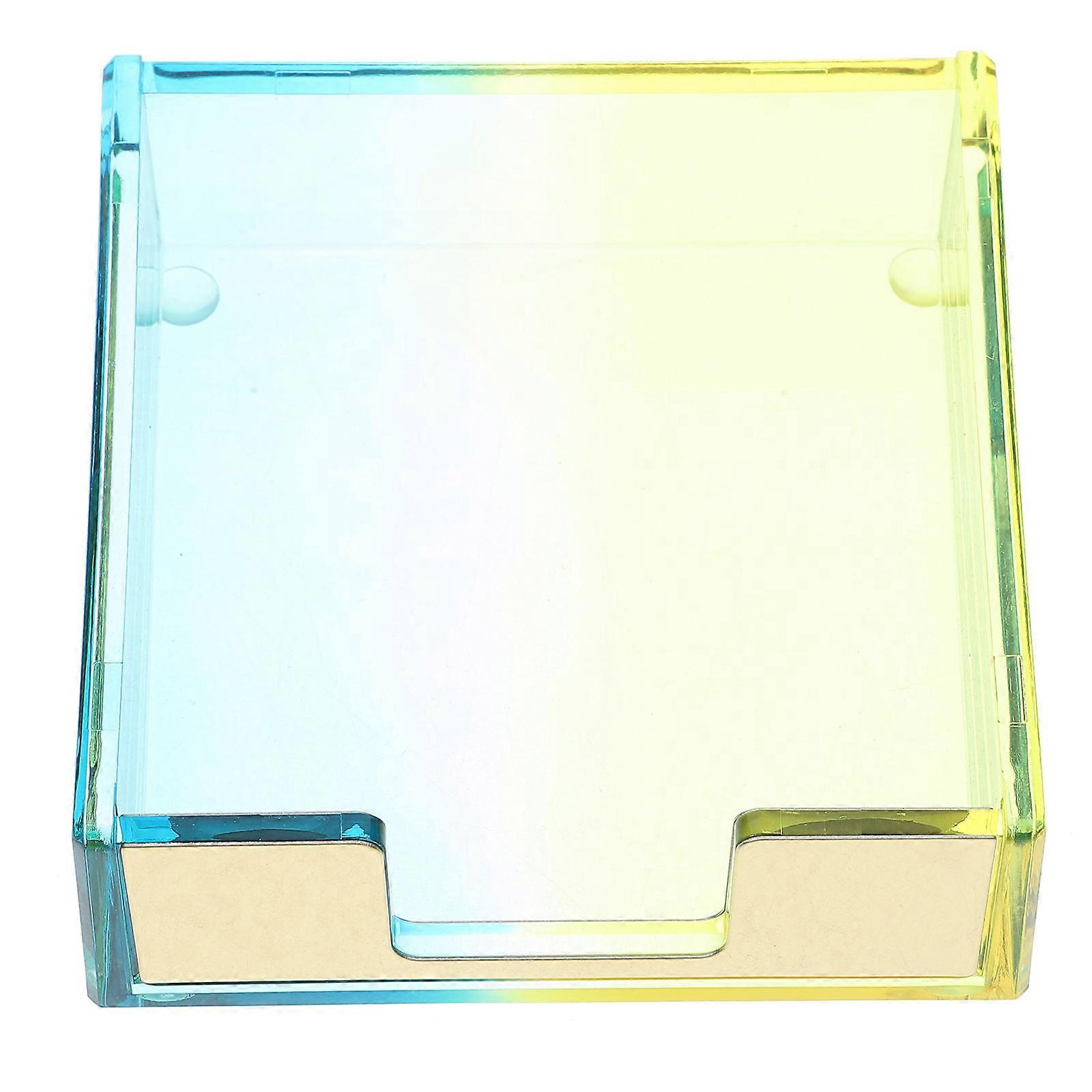 Memo Papers Container Acrylic for Storage Use 4Pcs Notepad Holder