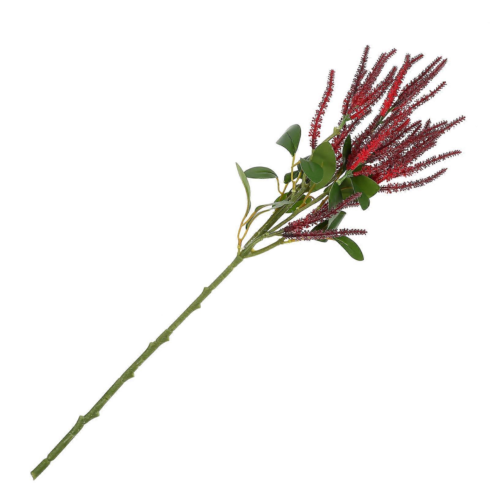 Wedding Artificial Plant Branch for Decor Red Plastic Fake Greenery