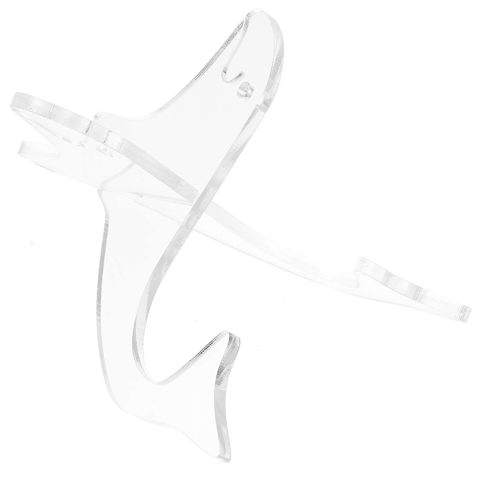 Thumb Piano Display Stand Folding Holder for Storing 2Pcs White Acrylic