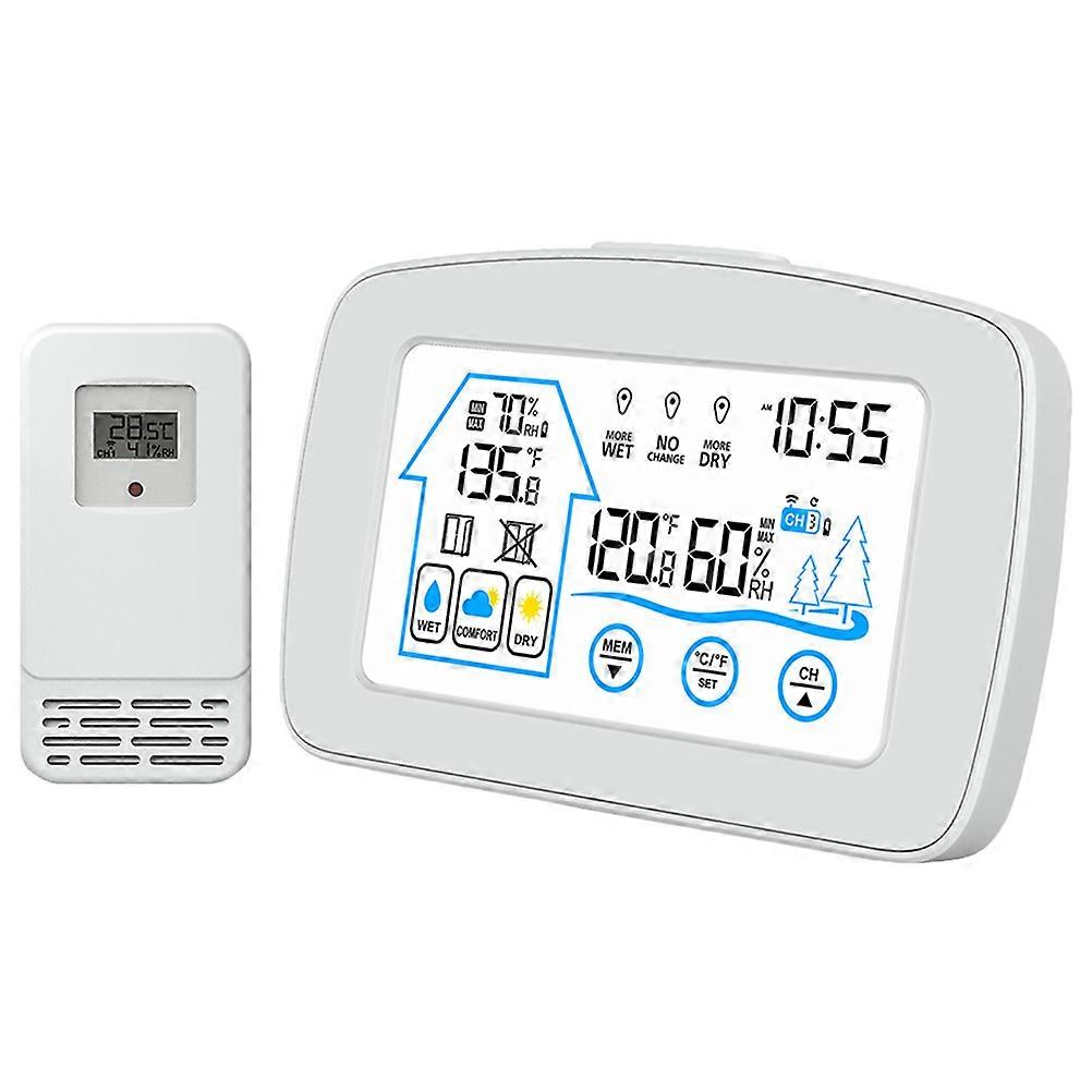 LCD Display Weather Station For Wireless Monitoring And Humidity Measurement At Home 4Pcs