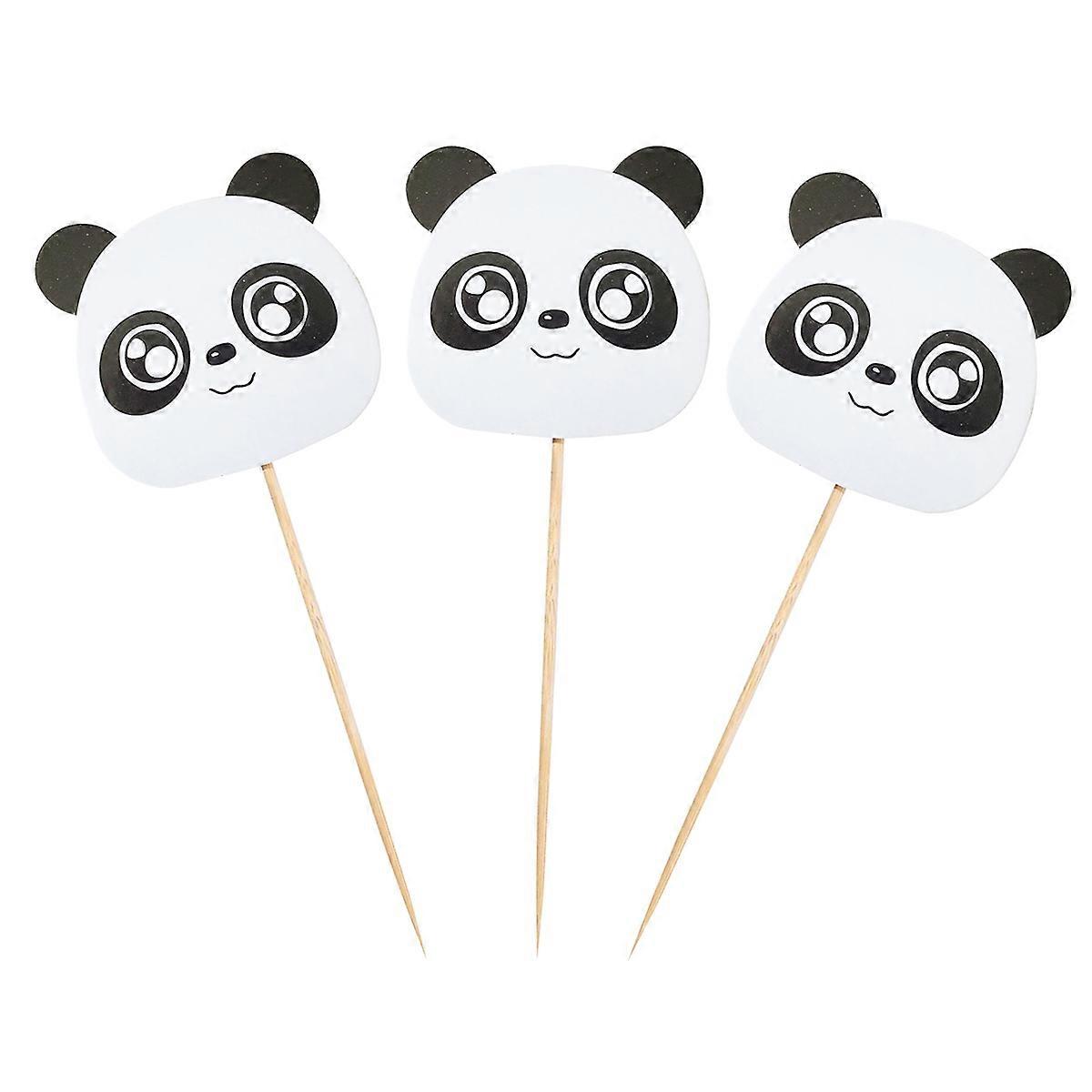 Cake Toppers for Cake Decoration Panda Theme with 12Pcs Decorative Picks