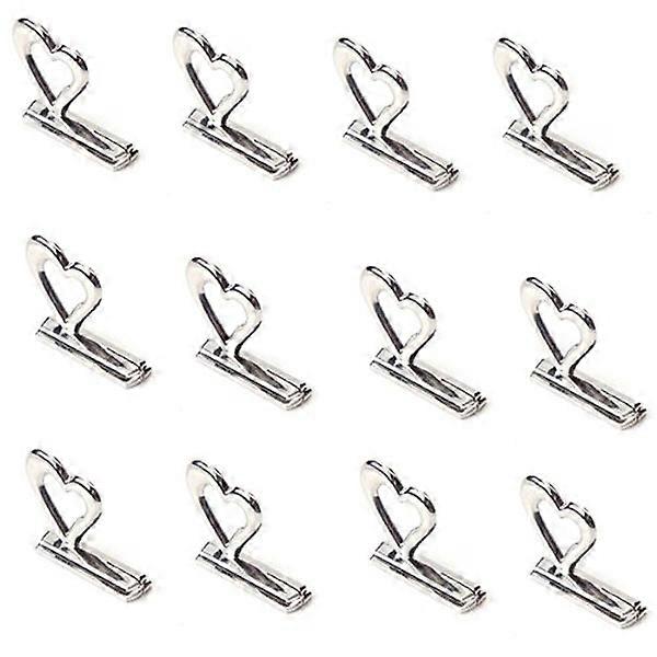 Table Place Holder Heart Shaped for Wedding Party 12Pcs Set