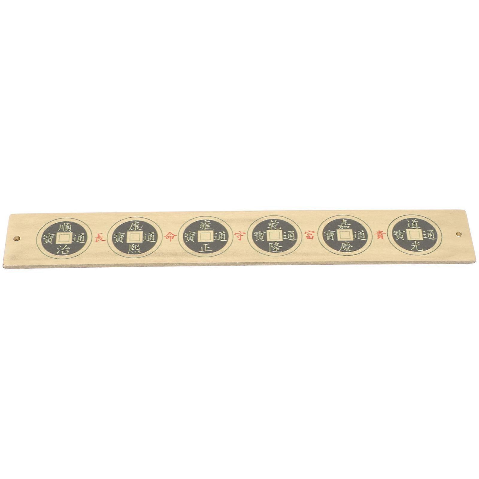 Copper Chinese Traditional Ruler Measuring Bookmark Multi Functional Decoration 1Pack