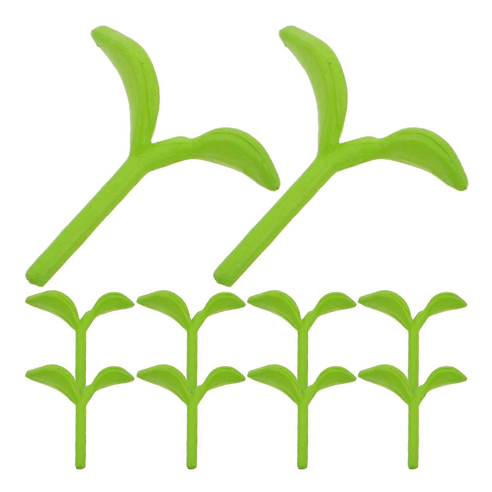 Artificial Miniature Bean Sprout Model for 50Pcs Micro Landscape Decoration