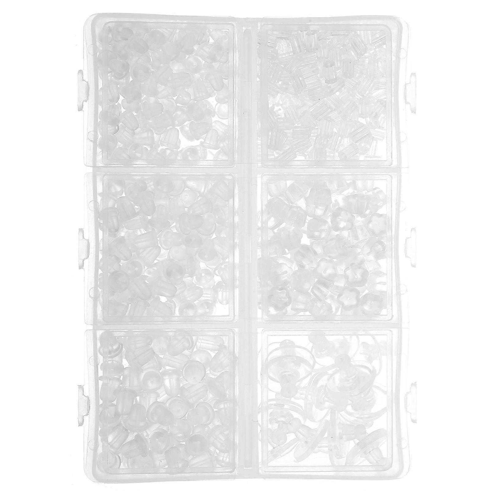 Portable Silicone Earring Backs for DIY Projects with 3 Boxes Included