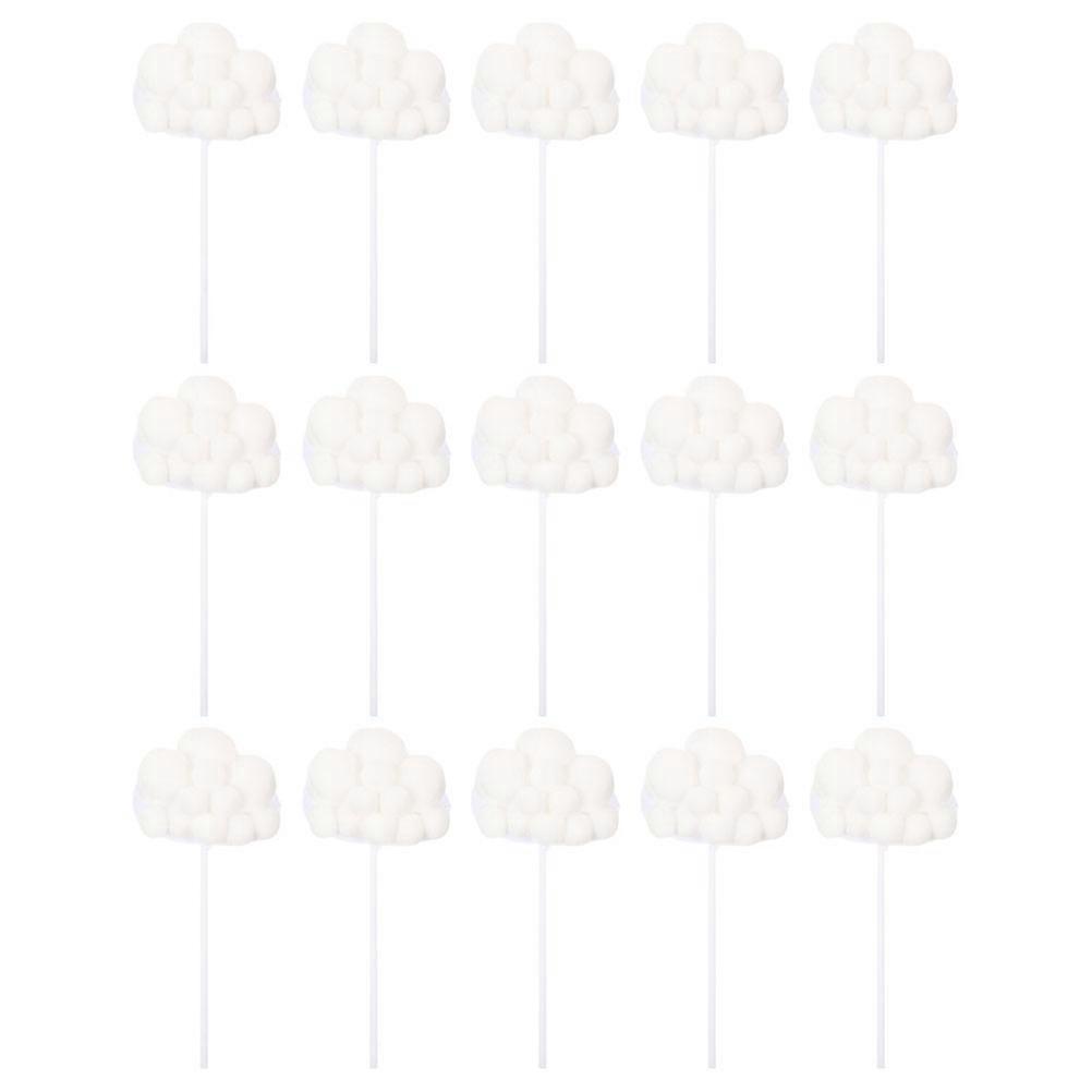 White Paper Cake Cloud Toppers for Birthday Cake Decoration 30Pcs Set