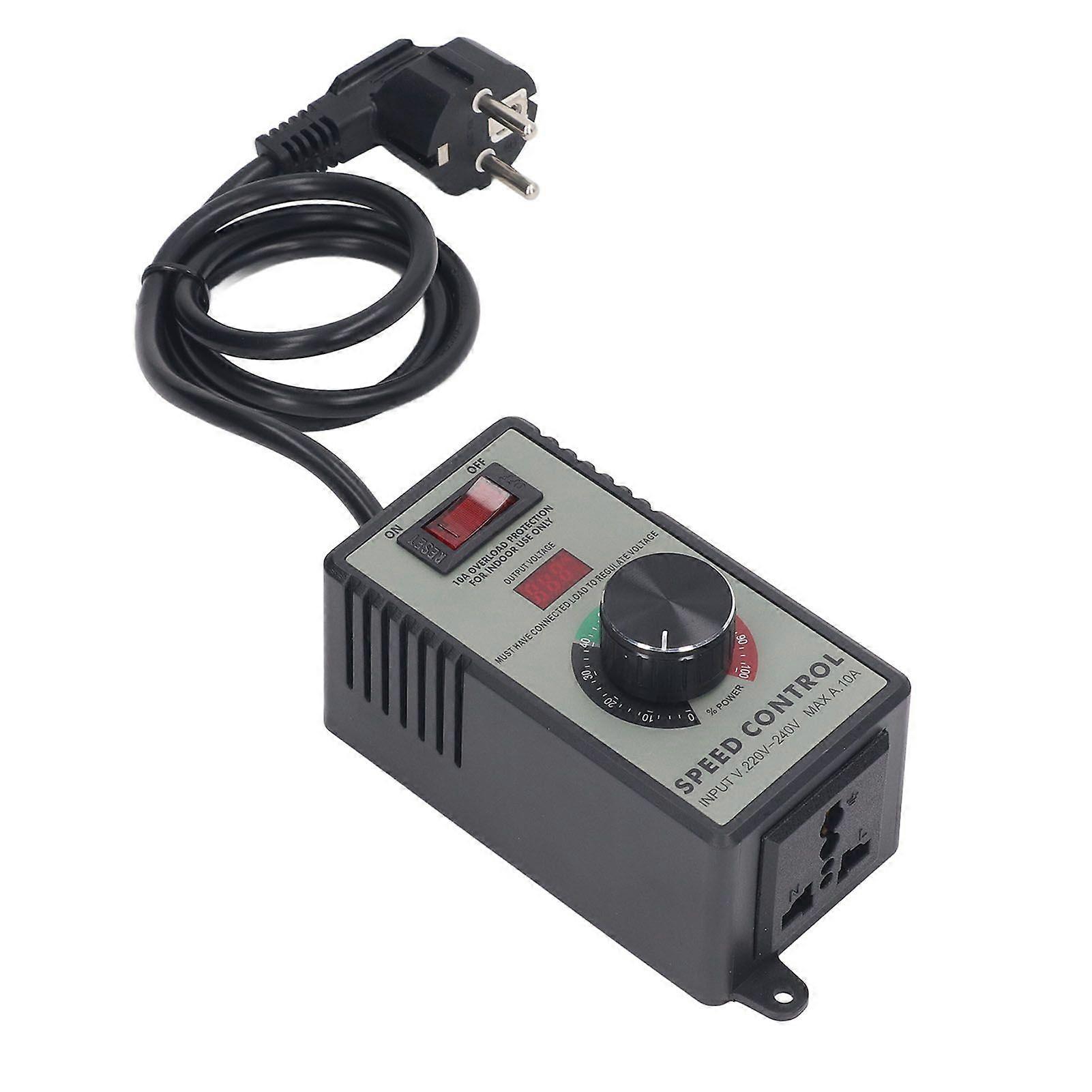 AC Motor Speed Controller Electric Fan Variable Speed Controller With 10A Universal Socket 4000W