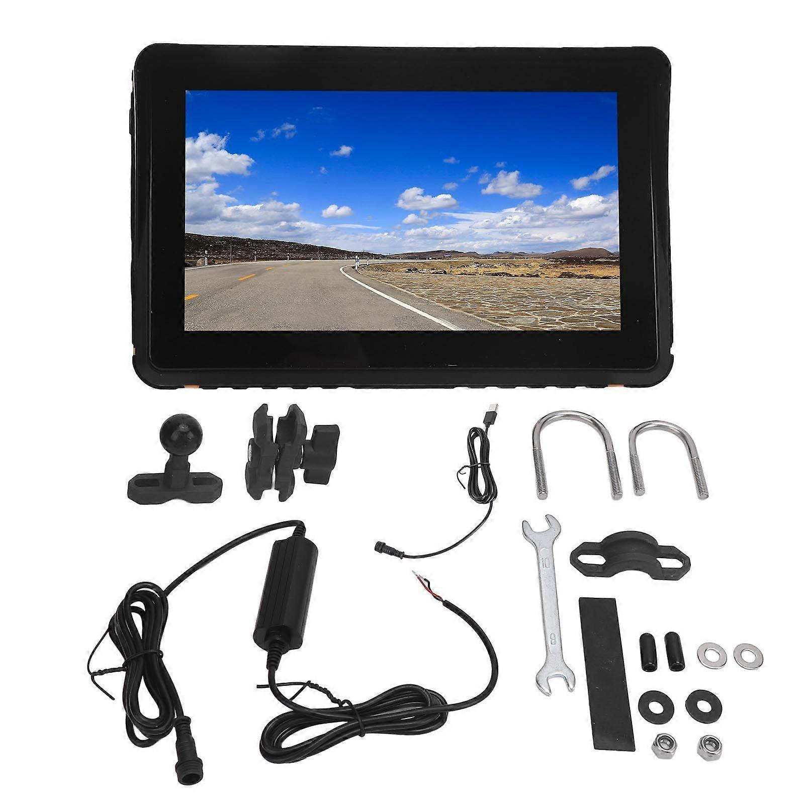 Motorcycle GPS Navigation 7in Waterproof Stable Connection HD Display Touch Screen GPS Navigation for Carplay