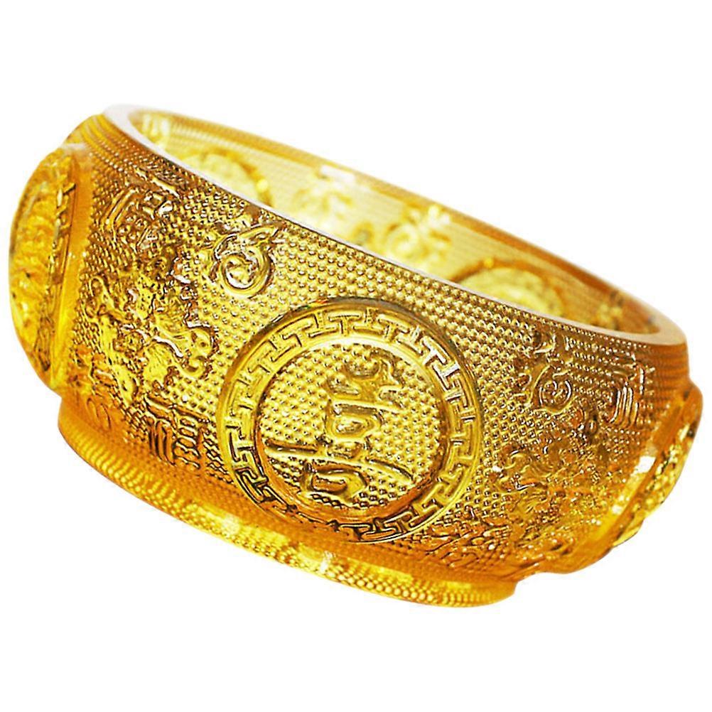 Crystal Cornucopia Tabletop Ornament for Home Decor 4Pcs Golden