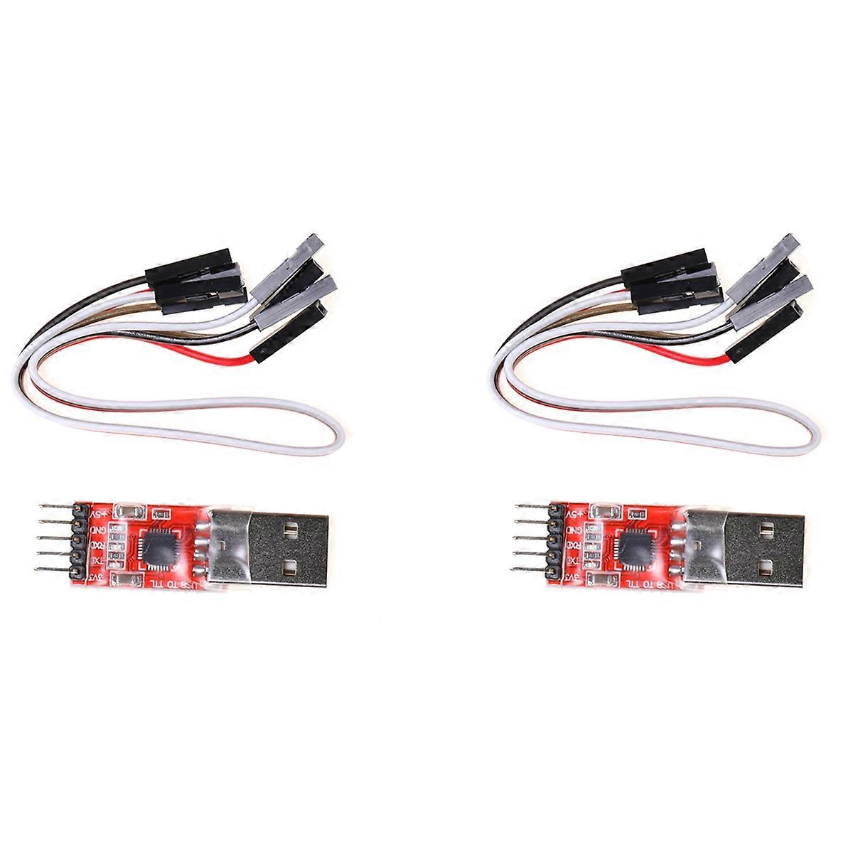 2X CP2102 Module USB to TTL Serial UART Download Cable Line Upgrade A Type USB Micro-USB 5Pin