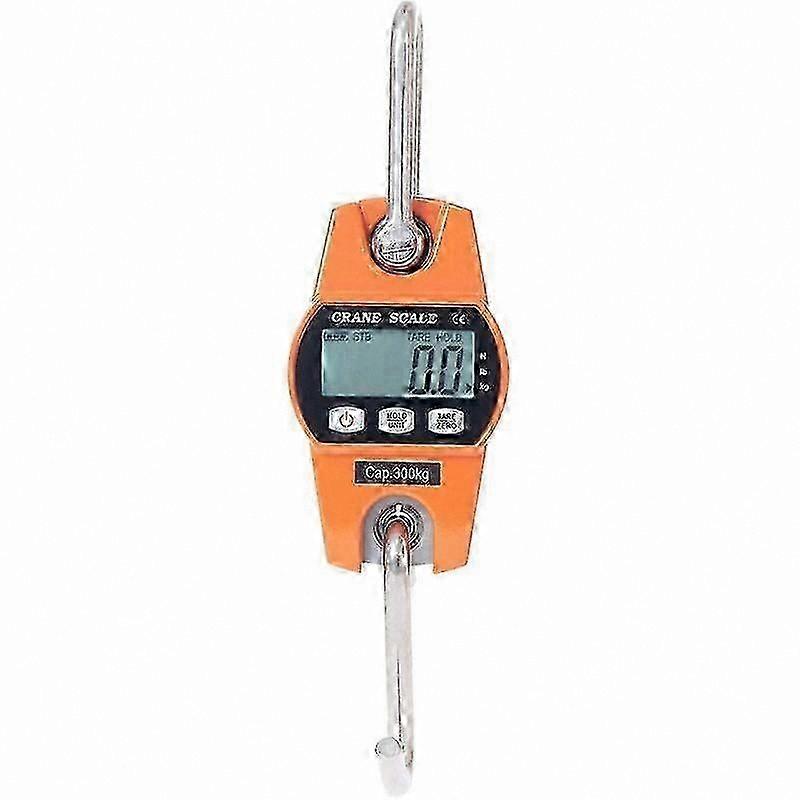 Heavy Duty 660lb Digital Hanging Scale for Crane Use, Orange