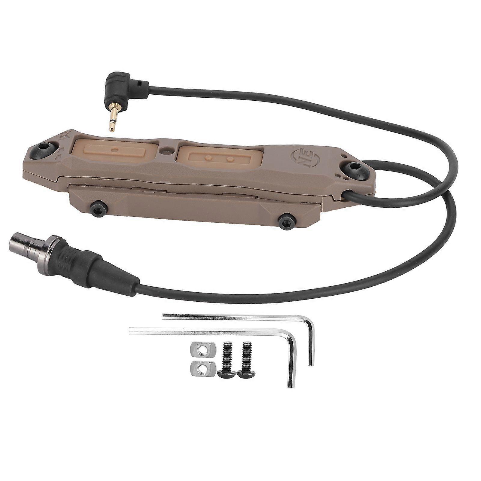 Manual Dual Pressure Switch for Outdoor Flashlight for PEQ Light Accessory Dual Switch