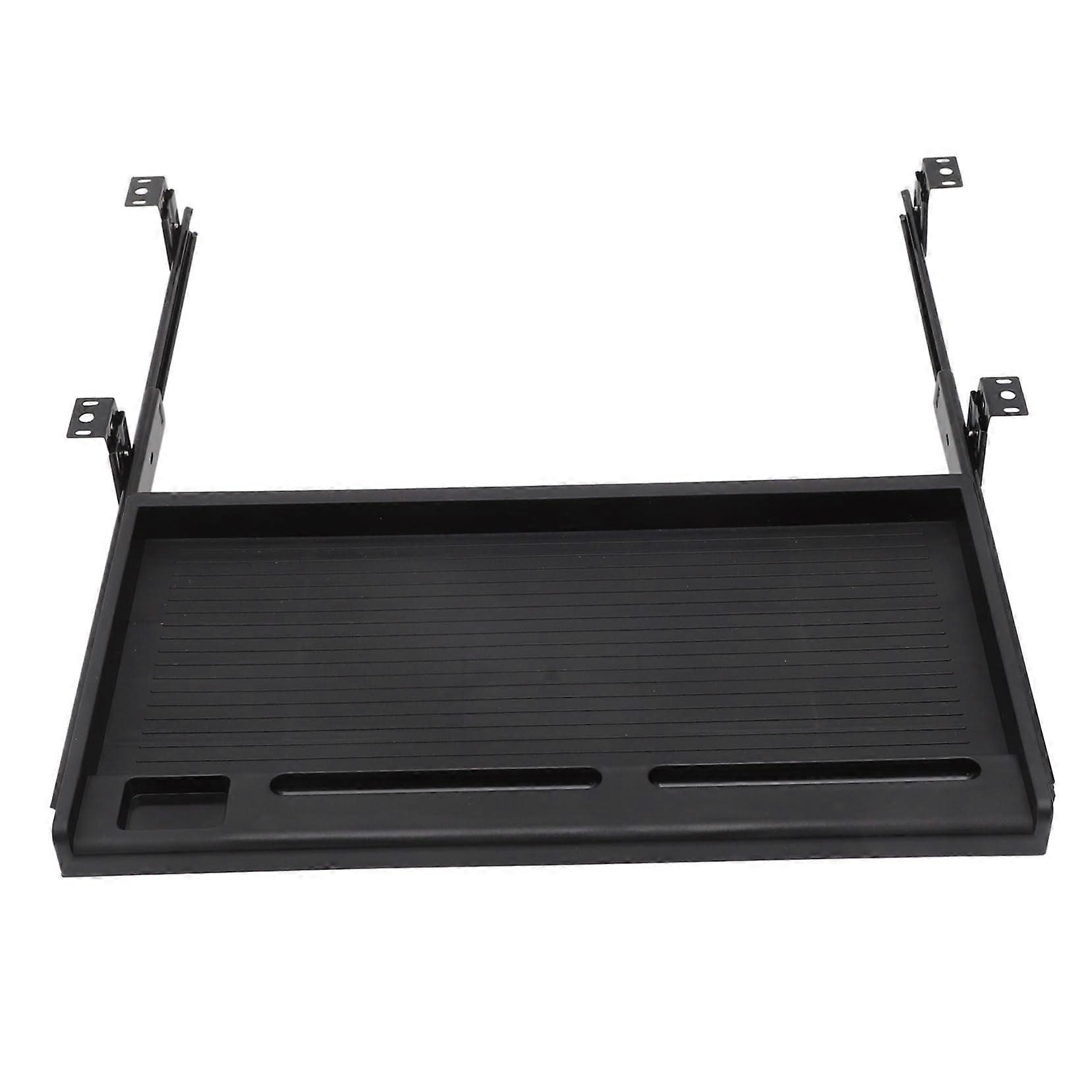Under Desk Keyboard Tray SlideOut Keyboard Holder For Ergonomic Typing Drawer Platform Easy Mount Black