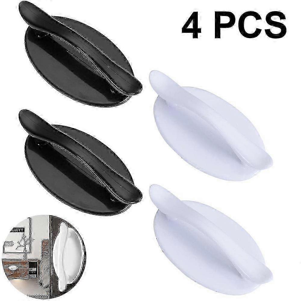 4pcs Plastic Perforation-free Cabinet Closet Handle Door And Window Aided Pulling Wardrobe Perforation-free Pasting Multifunctional drawer handle