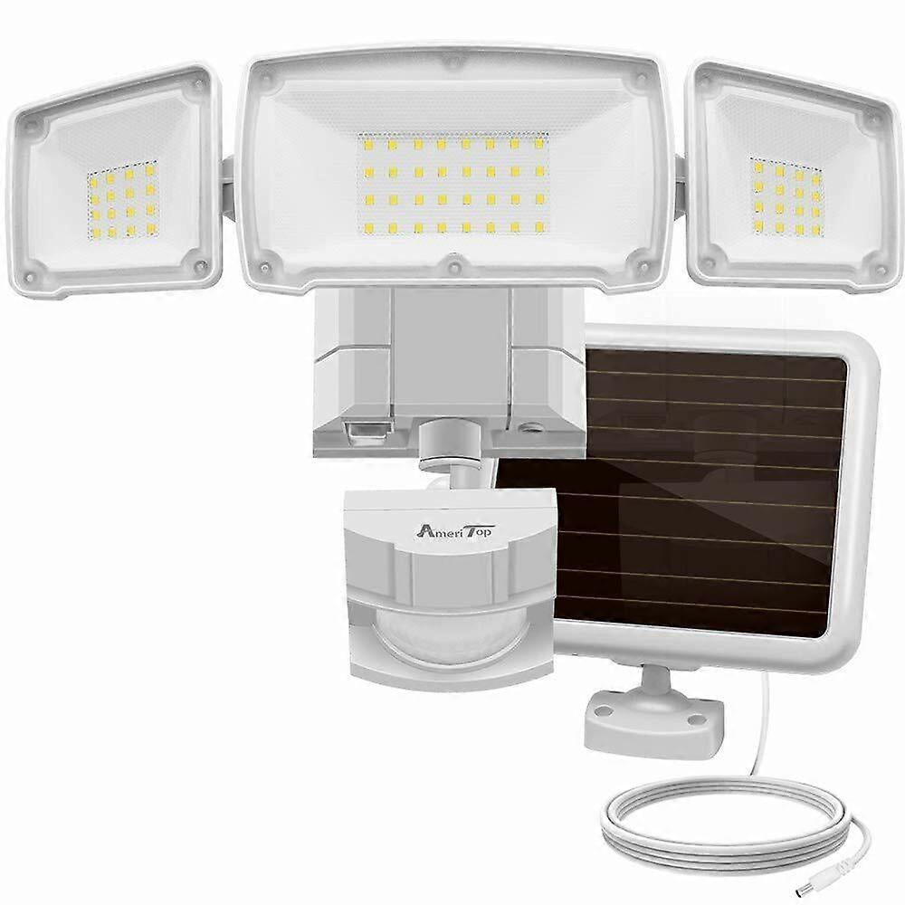 3 Heads Adjustable Solar Lights, Waterproof Super Bright Motion Sensor Lamp
