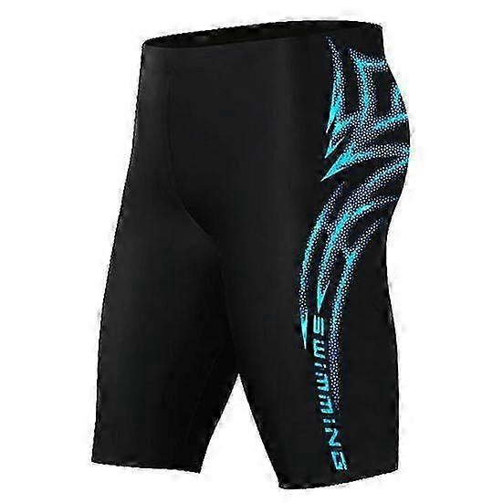 2025 Men Swimming Trunks Elastic Soft Quick Dry Slim Fit Color Matching Mid Waist Bathing
